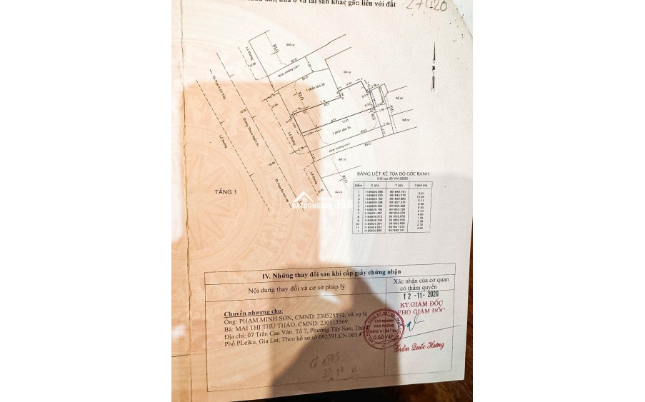 Lô đất MT Phạm Ngũ Lão, P4, GV 70 m2 - 10.5 tỷ có thể thương lượng